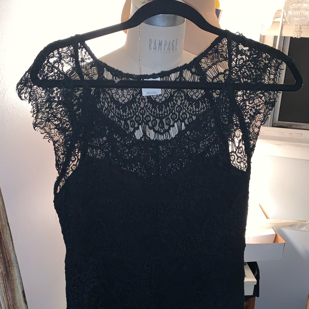 Free people black lace dress